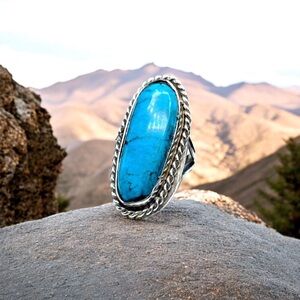 Vintage Native American Sterling & Turquoise Ring